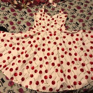 Halter top cherry dress